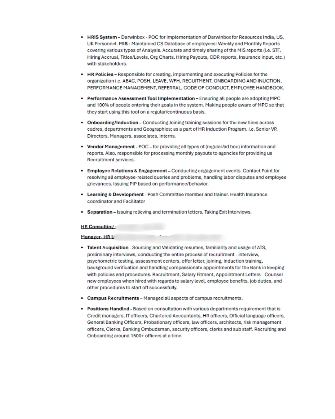 Original CV page 3